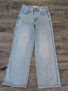 Judy Blue Light Blue Wide Leg Jeans Size 0/24